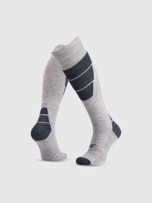 4F Skarpety narciarskie męskie - szare 43-46