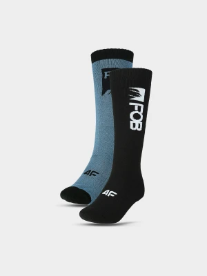 4F Skarpety snowboardowe męskie - multikolor 39-42