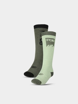 4F Skarpety snowboardowe męskie - multikolor 43-46