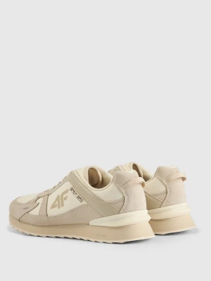 4F Sneakersy 4CITY z elementami zamszowymi damskie - beżowe 37