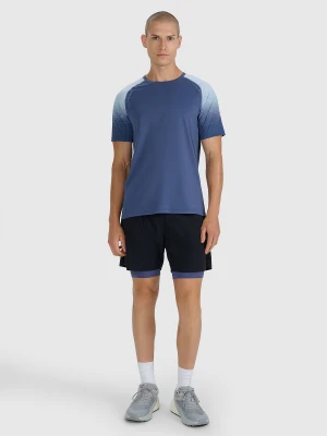 4F Spodenki 2w1 do biegania w terenie szybkoschnące męskie - czarne XL