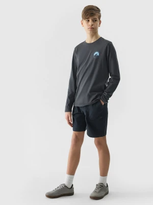 4F Spodenki casual chłopięce - czarne 140 (9-10 lat)