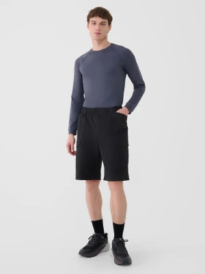 4F Spodenki casual męskie - czarne S