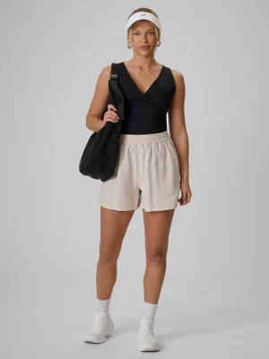 4F Spodenki casual z modalem damskie - kremowe S Kremowy