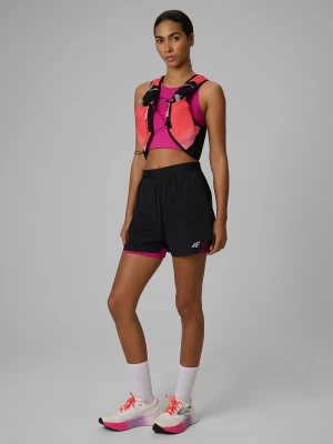 4F Spodenki do biegania szybkoschnące damskie - czarny XL