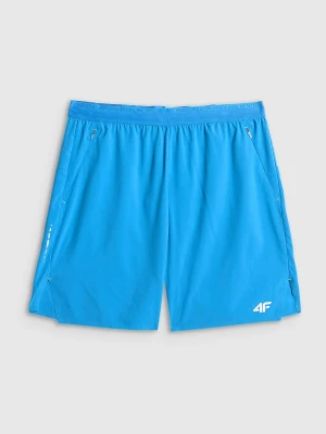 4F Spodenki do biegania szybkoschnące męskie - niebieskie S