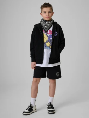 4F Spodenki dresowe chłopięce - czarne 134 (8-9 lat)