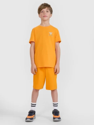 4F Spodenki dresowe chłopięce - pomarańczowe 164 (13-14 lat)