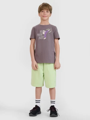 4F Spodenki dresowe chłopięce - zielone 146 (10-11 lat)