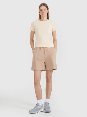 4F Spodenki dresowe damskie - beżowe M