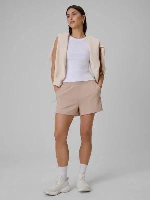 4F Spodenki dresowe damskie - beżowe XL