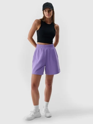 4F Spodenki dresowe damskie - fioletowe L
