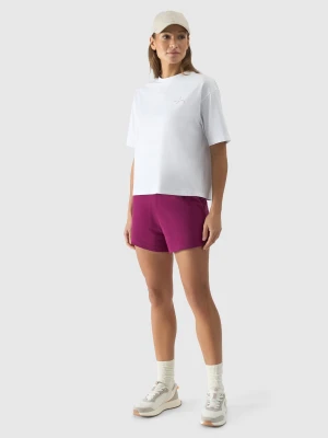 4F Spodenki dresowe damskie - fioletowe XS