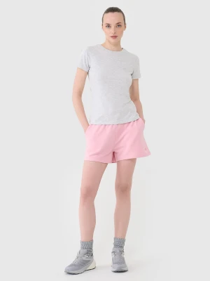 4F Spodenki dresowe damskie - różowe XL