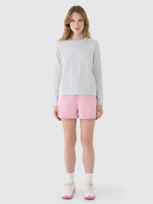 4F Spodenki dresowe damskie - różowe XXL