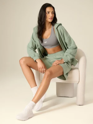 4F Spodenki dresowe damskie - zielone S