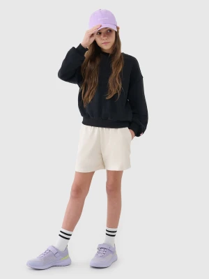 4F Spodenki dresowe dziewczęce - beżowe 164 (13-14 lat)