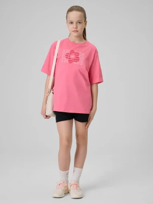 4F Spodenki dresowe dziewczęce - czarne 128 (7-8 lat)