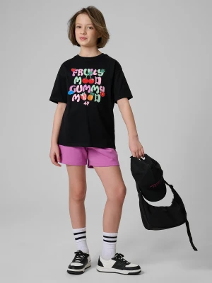 4F Spodenki dresowe dziewczęce - fioletowe 164 (13-14 lat)