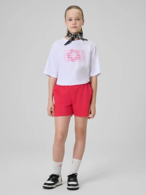 4F Spodenki dresowe dziewczęce - różowe 152 (11-12 lat)