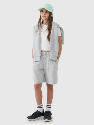 4F Spodenki dresowe dziewczęce - szare 158 (12-13 lat)