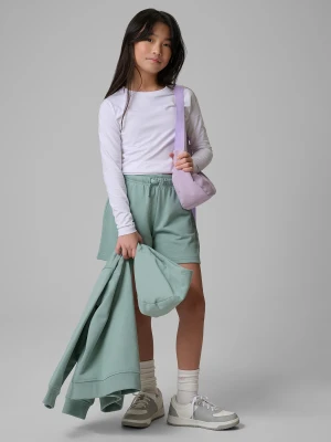 4F Spodenki dresowe dziewczęce - turkusowe 146 (10-11 lat)