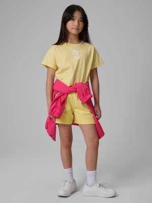 4F Spodenki dresowe dziewczęce - żółte 164 (13-14 lat)