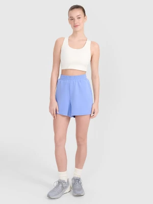 4F Spodenki dresowe z modalem damskie - niebieskie XXL