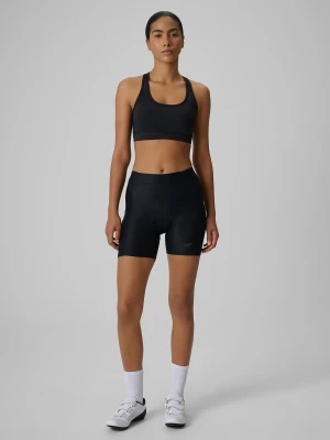 4F Spodenki kolarskie z piankowo-żelową wkładką damskie - czarne M