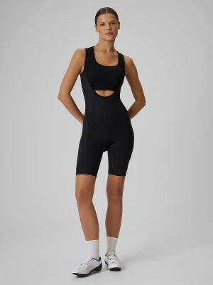 4F Spodenki kolarskie z żelową wkładką damskie - czarne XL