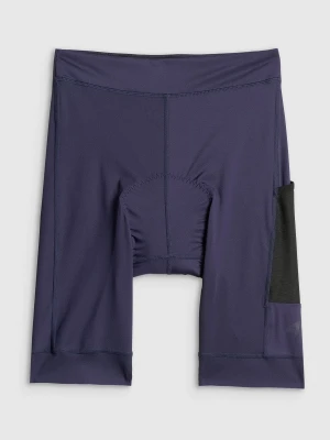 4F Spodenki kolarskie z żelową wkładką damskie - granatowe XL