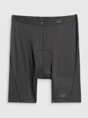 4F Spodenki kolarskie z żelową wkładką męskie - czarne XL
