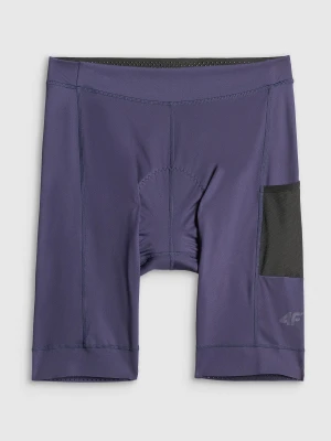 4F Spodenki kolarskie z żelową wkładką męskie - granatowe M