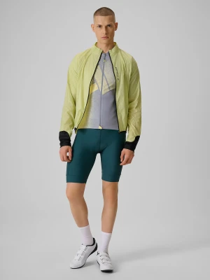 4F Spodenki kolarskie z żelową wkładką męskie - zielone XXL