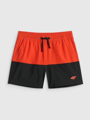 4F Spodenki plażowe boardshorty chłopięce - czerwone 122/128 (6-8 lat)