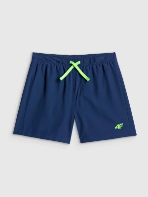 4F Spodenki plażowe boardshorty chłopięce - granatowe 134/140 (8-10 lat)