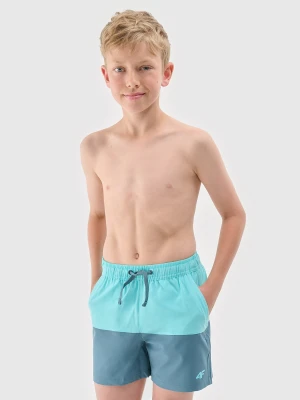 Zdjęcie produktu 4F Spodenki plażowe boardshorty chłopięce - miętowe 158/164 (12-14 lat)