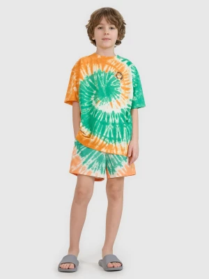 4F Spodenki plażowe boardshorty chłopięce - multikolor 134/140 (8-10 lat)