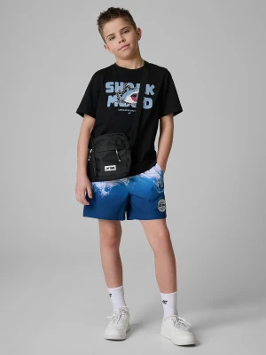 4F Spodenki plażowe boardshorty chłopięce - niebieskie 146/152 (10-12 lat)