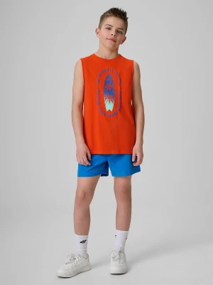 4F Spodenki plażowe boardshorty chłopięce - niebieskie 134/140 (8-10 lat)