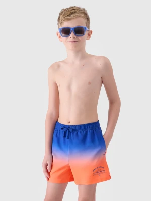 4F Spodenki plażowe boardshorty chłopięce - pomarańczowe 146/152 (10-12 lat)