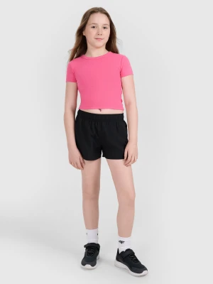 4F Spodenki plażowe boardshorty dziewczęce - czarne 158/164 (12-14 lat)