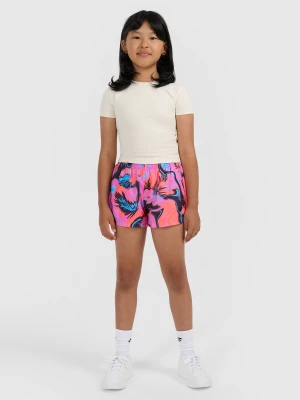 4F Spodenki plażowe boardshorty dziewczęce - multikolor 146/152 (10-12 lat)