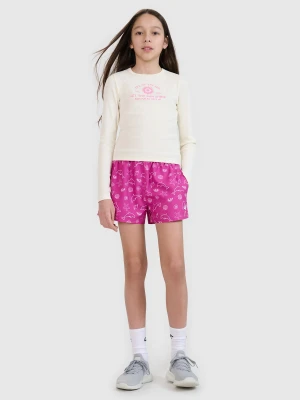 4F Spodenki plażowe boardshorty dziewczęce - multikolor 146/152 (10-12 lat)