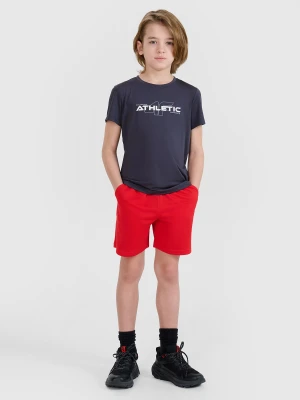 4F Spodenki sportowe szybkoschnące chłopięce - czerwone 146/152 (10-12 lat)