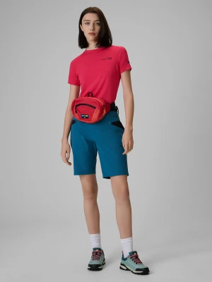 4F Spodenki trekkingowe szybkoschnące damskie - turkusowe L