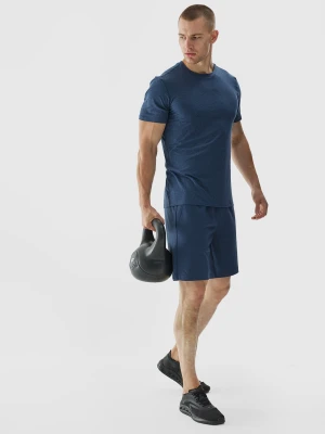 4F Spodenki treningowe regular szybkoschnące męskie - granatowe S