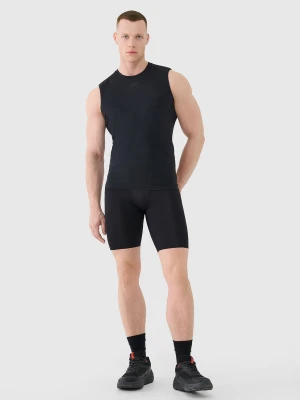 4F Spodenki treningowe slim szybkoschnące męskie - czarne XL