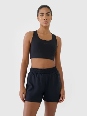 4F Spodenki treningowe szybkoschnące damskie - czarne XL