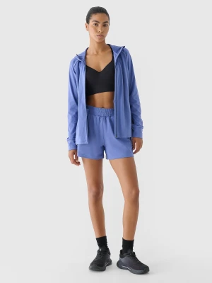 4F Spodenki treningowe szybkoschnące damskie - granatowe S